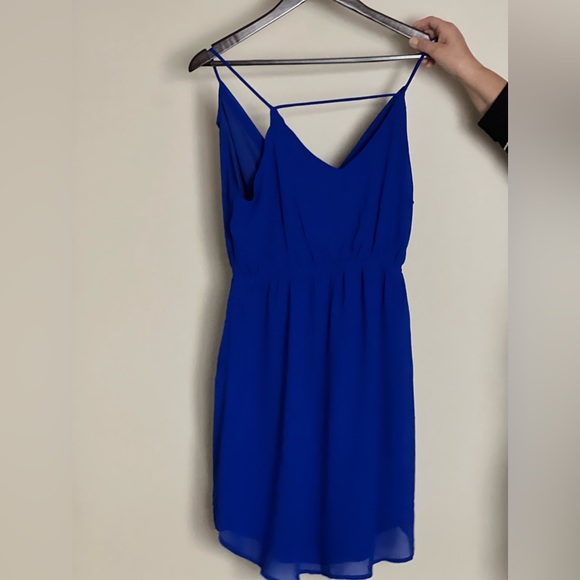 Monteau Los Angels, size L, blue strappy blue dress - Picture 1 of 3